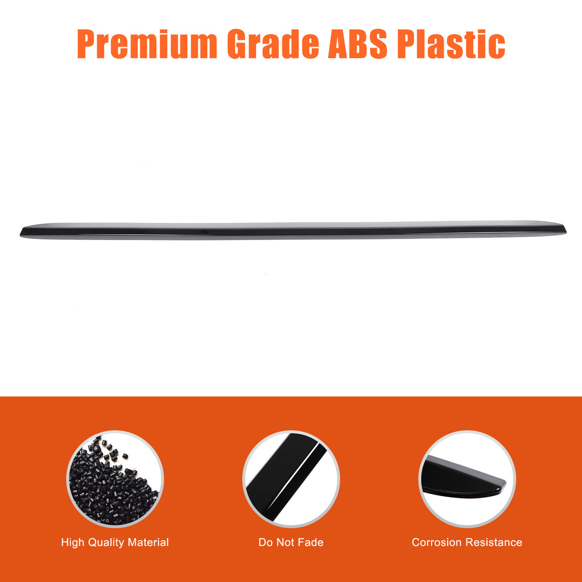 Glossy Black Front Grille Upper Engine Hood Trim For Toyota Land Cruiser LC250 18