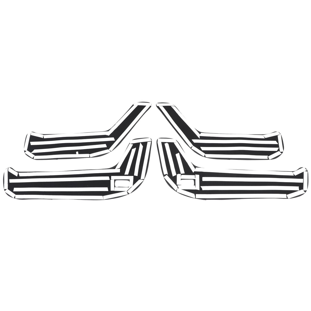 Door Side Anti-Kick Anti-Dirty Guard Cover Trim For Honda Pilot 2003-2008 US 8