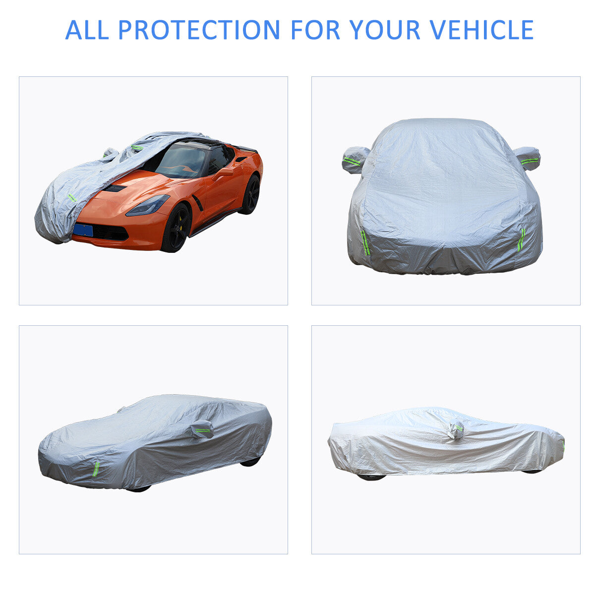 Sunscreen Snow Dust Rain Decoration Cover Car Cover For 14-19 Corvette C7 US 8