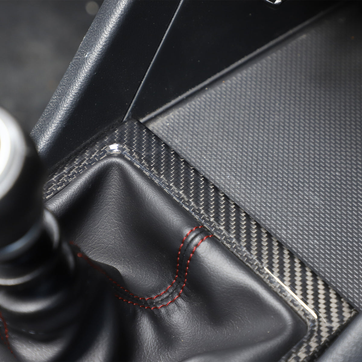 Real Carbon fiber Center Gear Shift Panel trim Cover for Subaru WRX VB MT 22+ 4