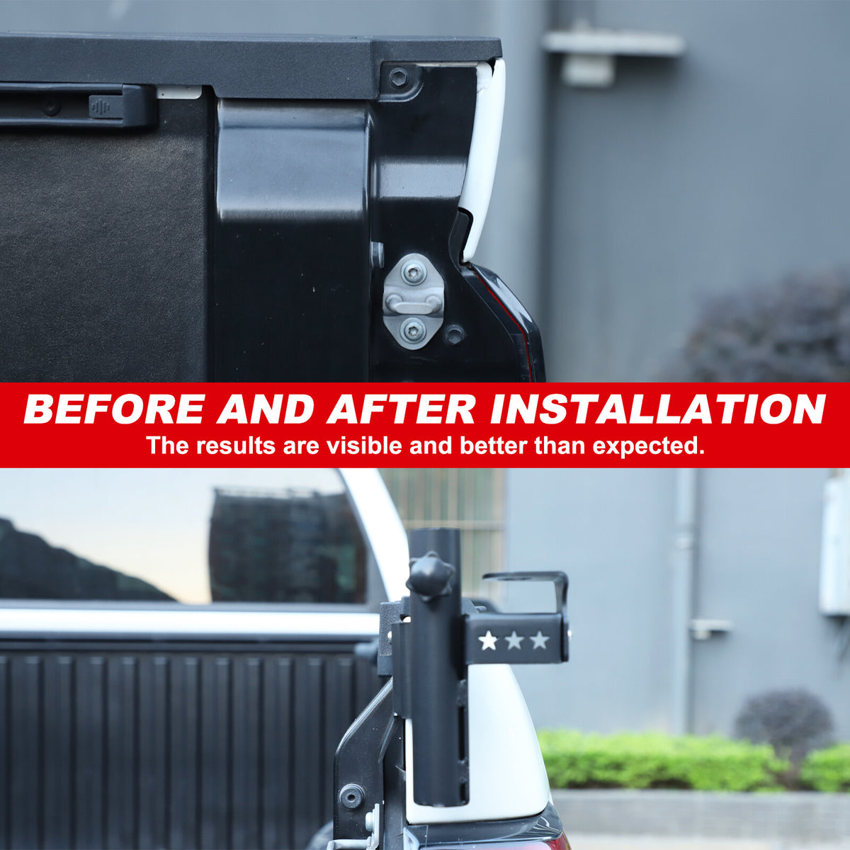 Front Bumper Flagpole Holder Antenna Mount Bracket For Toyota Tundra 2022-25 US 18