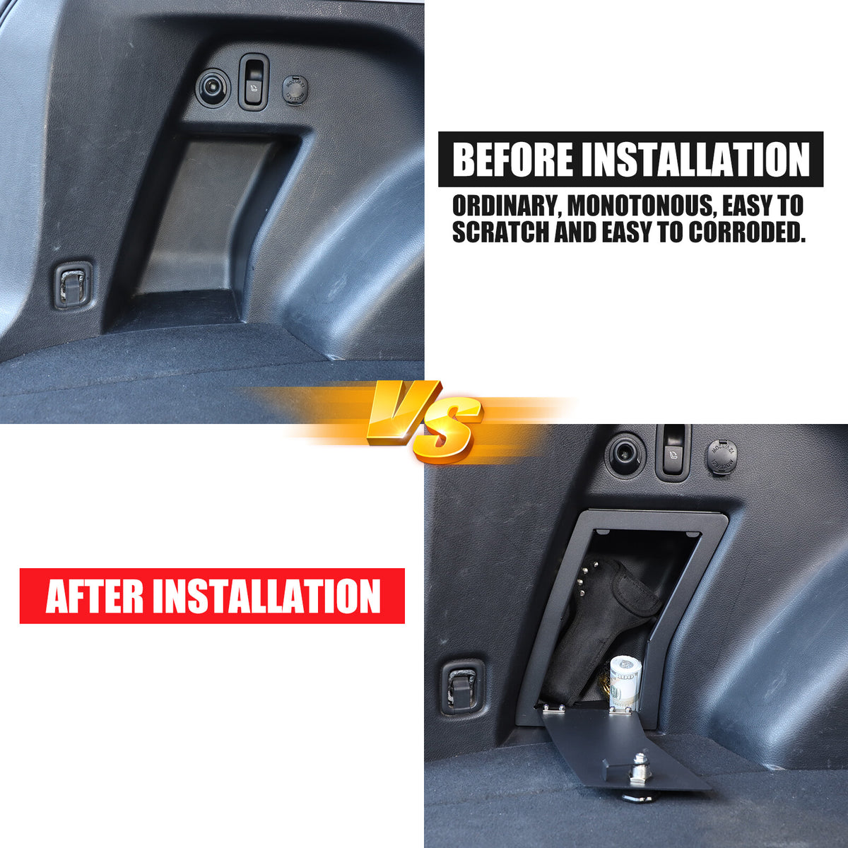Rear Trunk Side Vault Safe Storage Lock Box For Subaru Forester 4th SJ 13-18 2