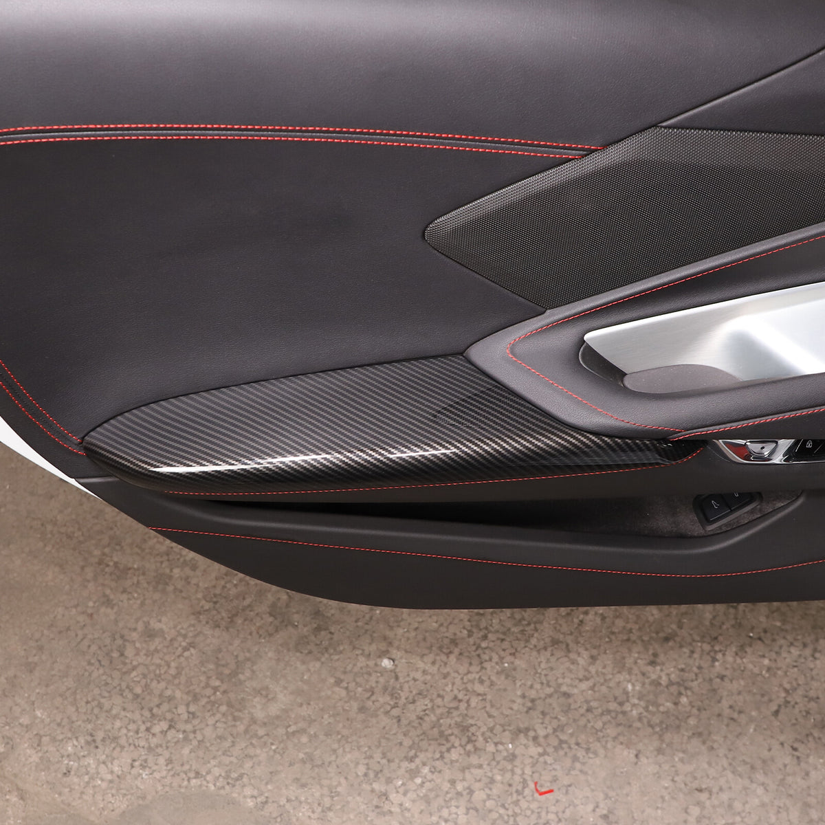 Carbon Fiber ABS Interior Full Decor Cover Trim Kit For Corvette C8 2020-2025 - Styles 26-30 27