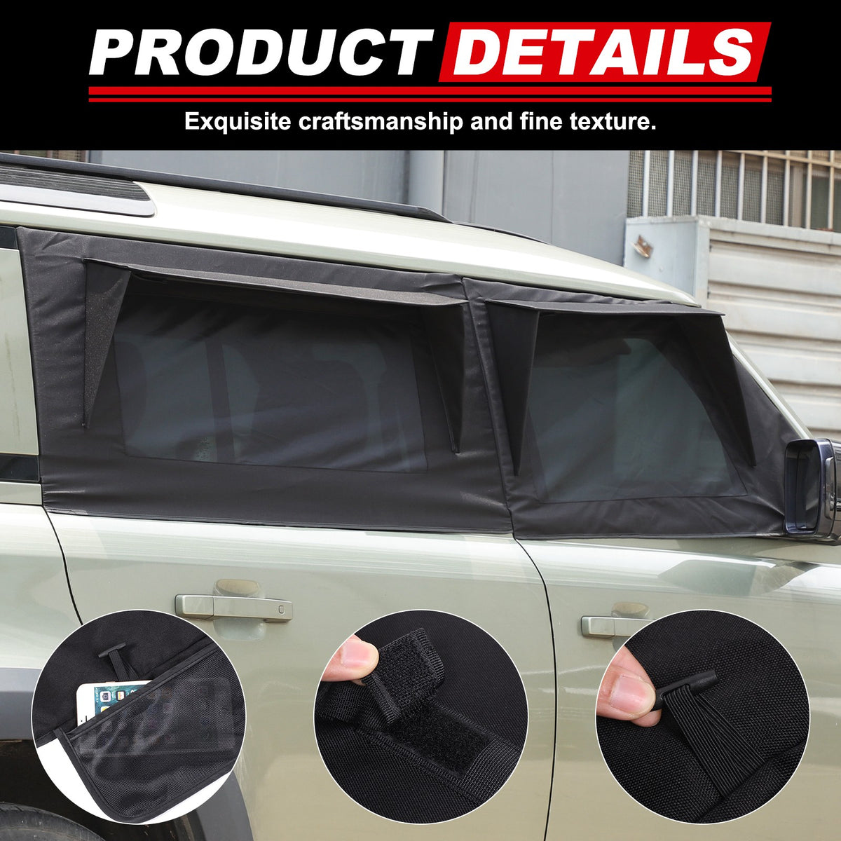 Front Rear Car Door Window Cover Sun Shades For LR Defender L663 20+ US 19