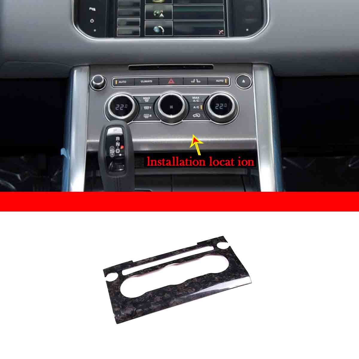 Forged Carbon Volume Radio AC CD Switch Panel Trim For Range Rover Sport 14-17 2