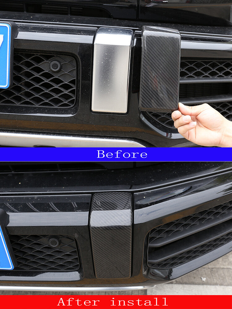 Real Carbon Fiber Front Bumper Decorative Cover Trim For Benz G Class G63 19-24 2