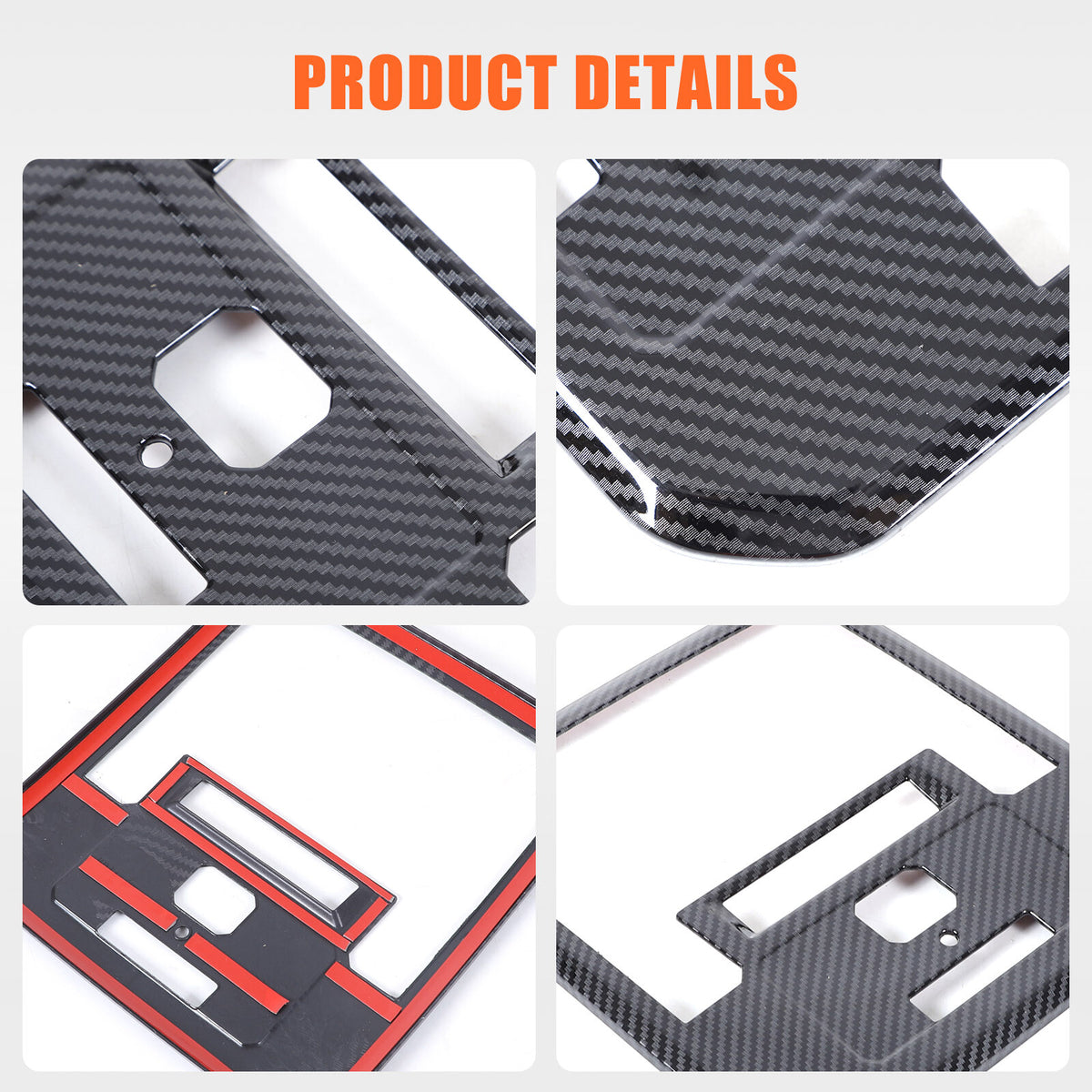 ABS Carbon Fiber Interior Full Set Panel Cover Trim Kit for Toyota Tacoma 24-26 - Styles 11-15 39