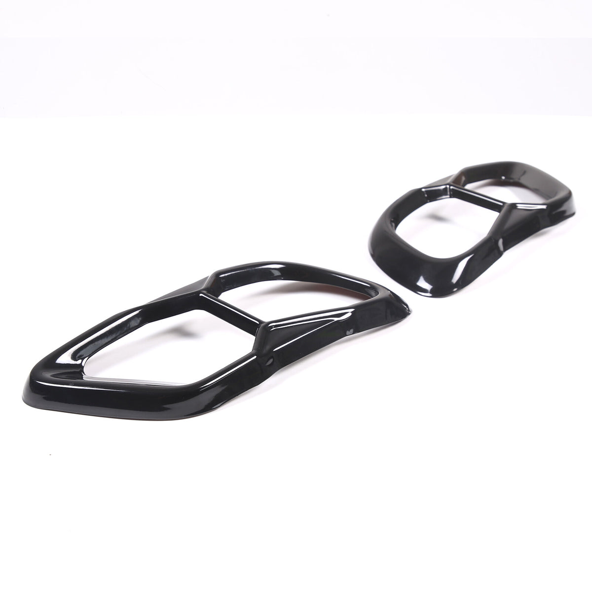 Black Rear Tail Pipe Cover Trim For BMW X5 X6 X7 M60 2019+ 12
