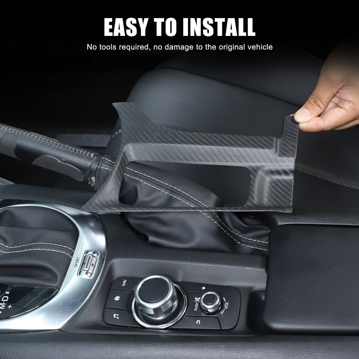 Matte Real Dry Carbon Fiber Interior Full Trim For Mazda MX-5 Miata 2016-2026 19