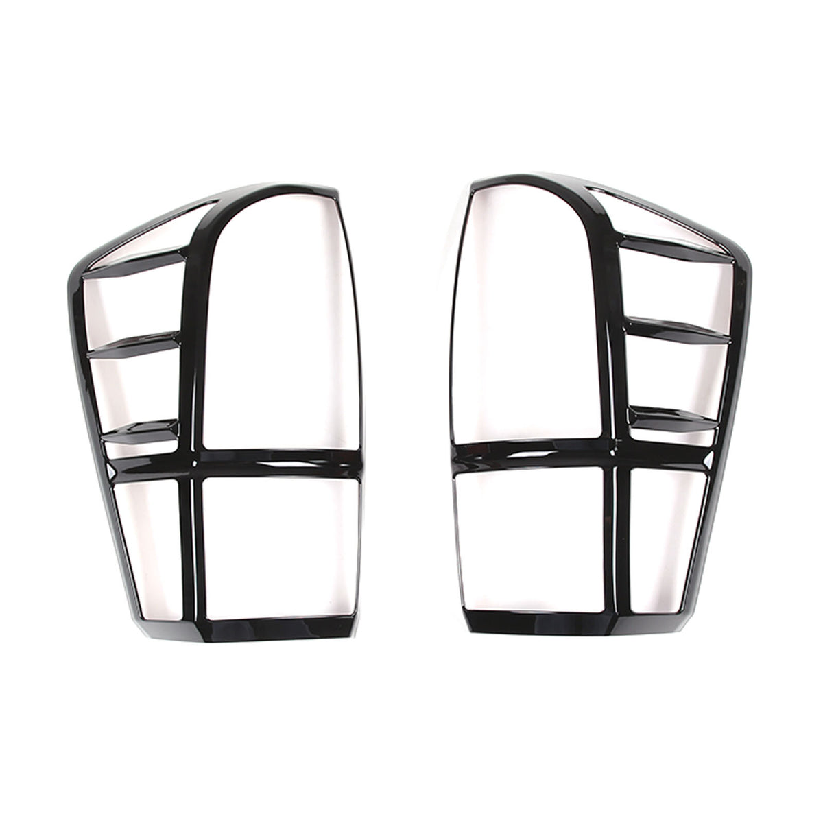 Glossy Black ABS Rear Taillight Trim Cover Bezel Trim For Toyota Tacoma 2016-23 11