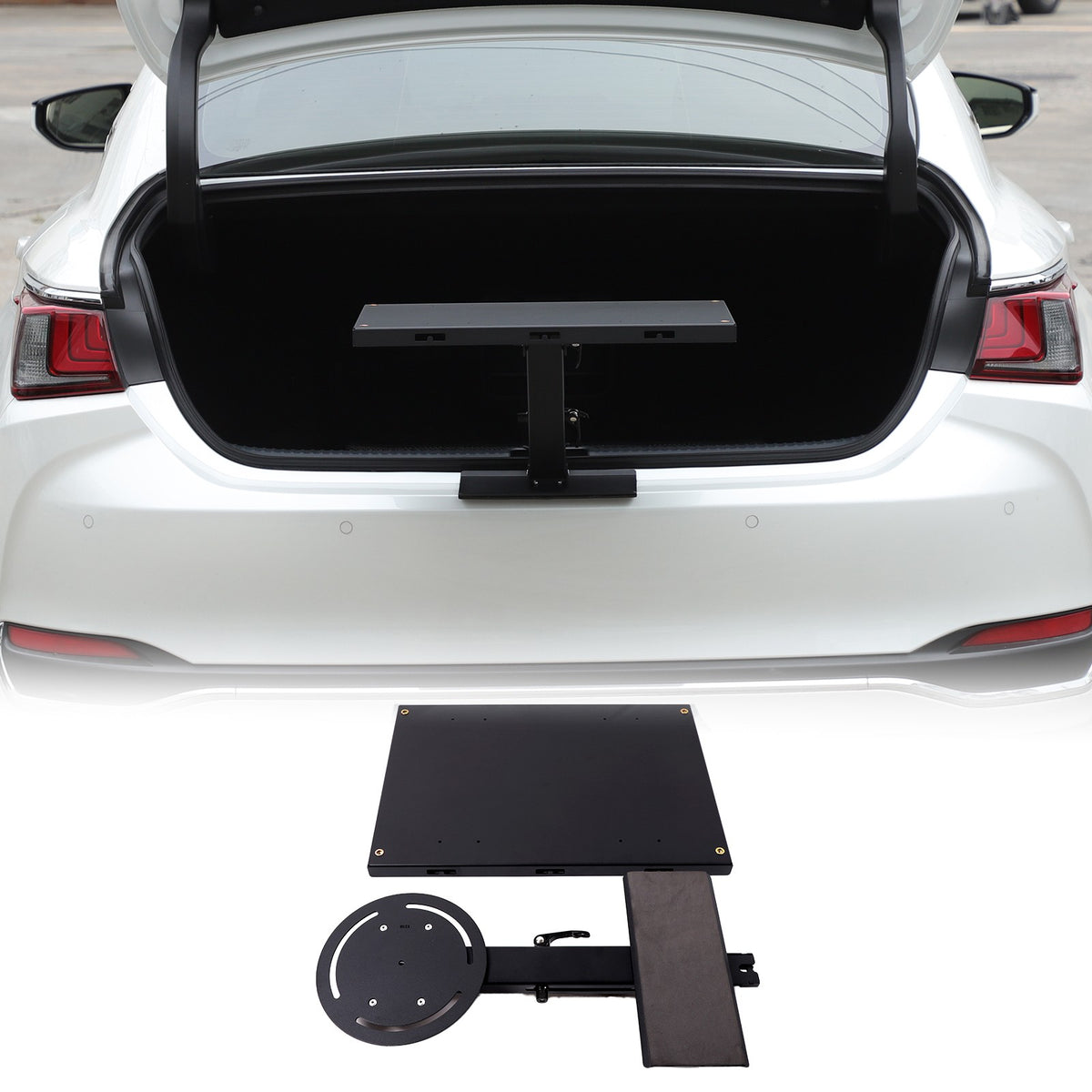 Car Camping Portable Trunk Lock Latch Table For Lexus ES 2018+ 12
