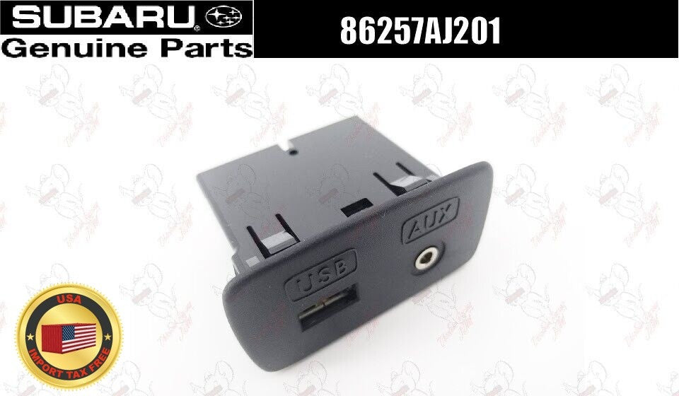Subaru Genuine Front Console Auxiliary USB Outlet Aux Jack 86257AJ201 OEM 1