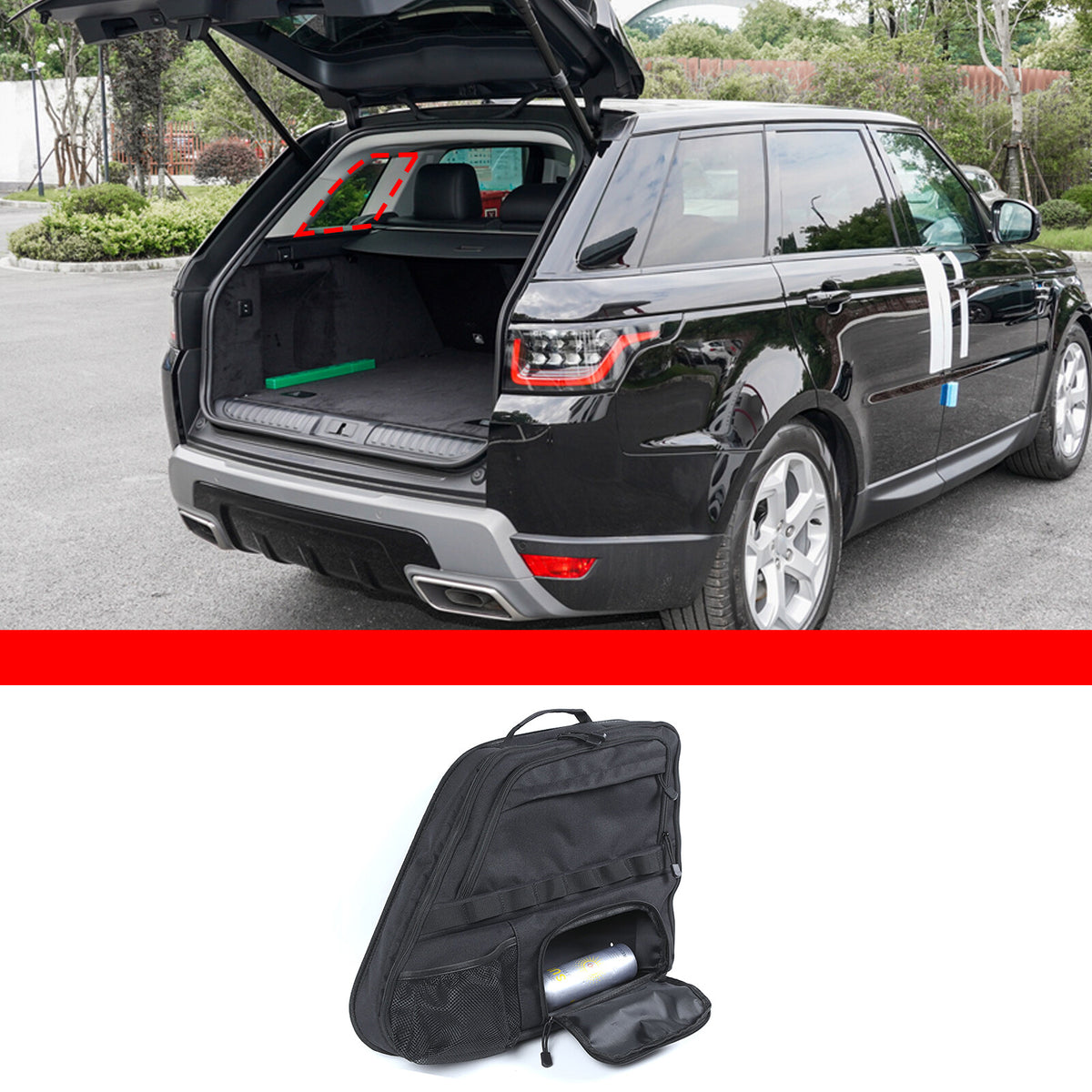 Car Trunk Left Side Window Storage Bag For LR Range Rover Sport L494 2014-22 US 6
