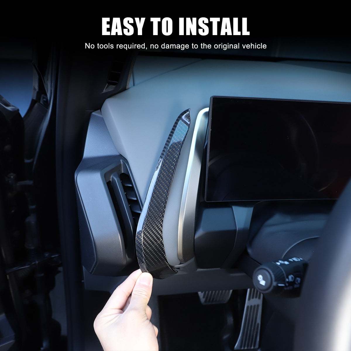 Real Carbon Fiber Center Console Dashboard Trim Strip For BMW X3 G45 2025+ 3