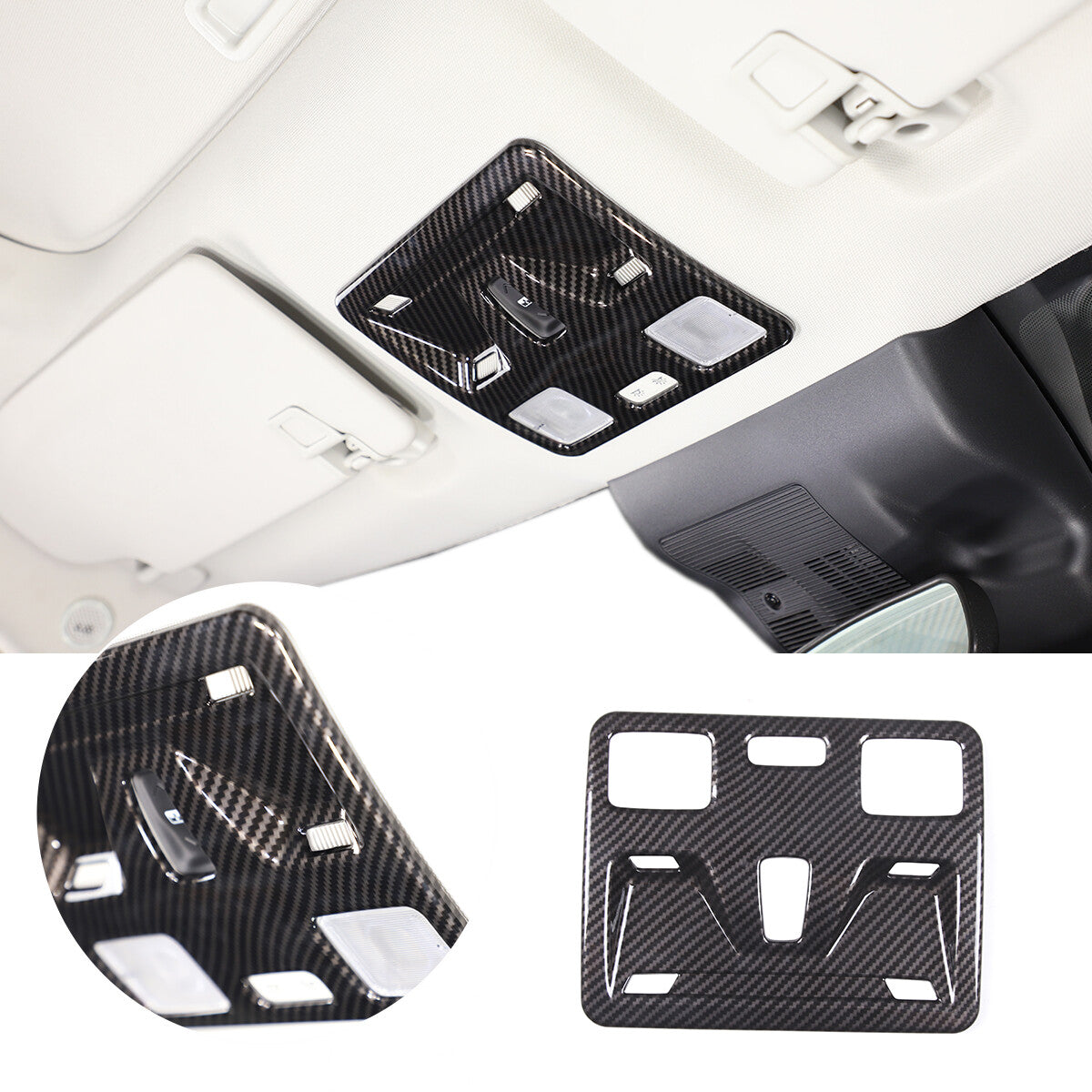 Carbon fiber ABS Full Set Interior Decoration Cover Trim For Ford Maverick 2022 4
