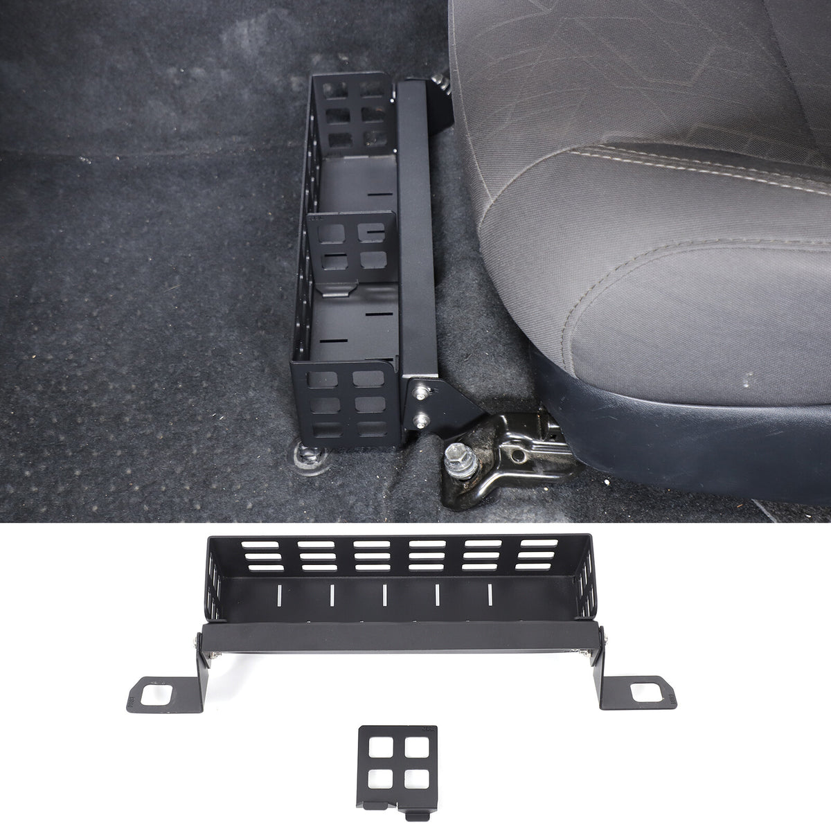 Aluminum Alloy Under Seat Storage Basket Tray For Toyota Tacoma 2016-2022 11