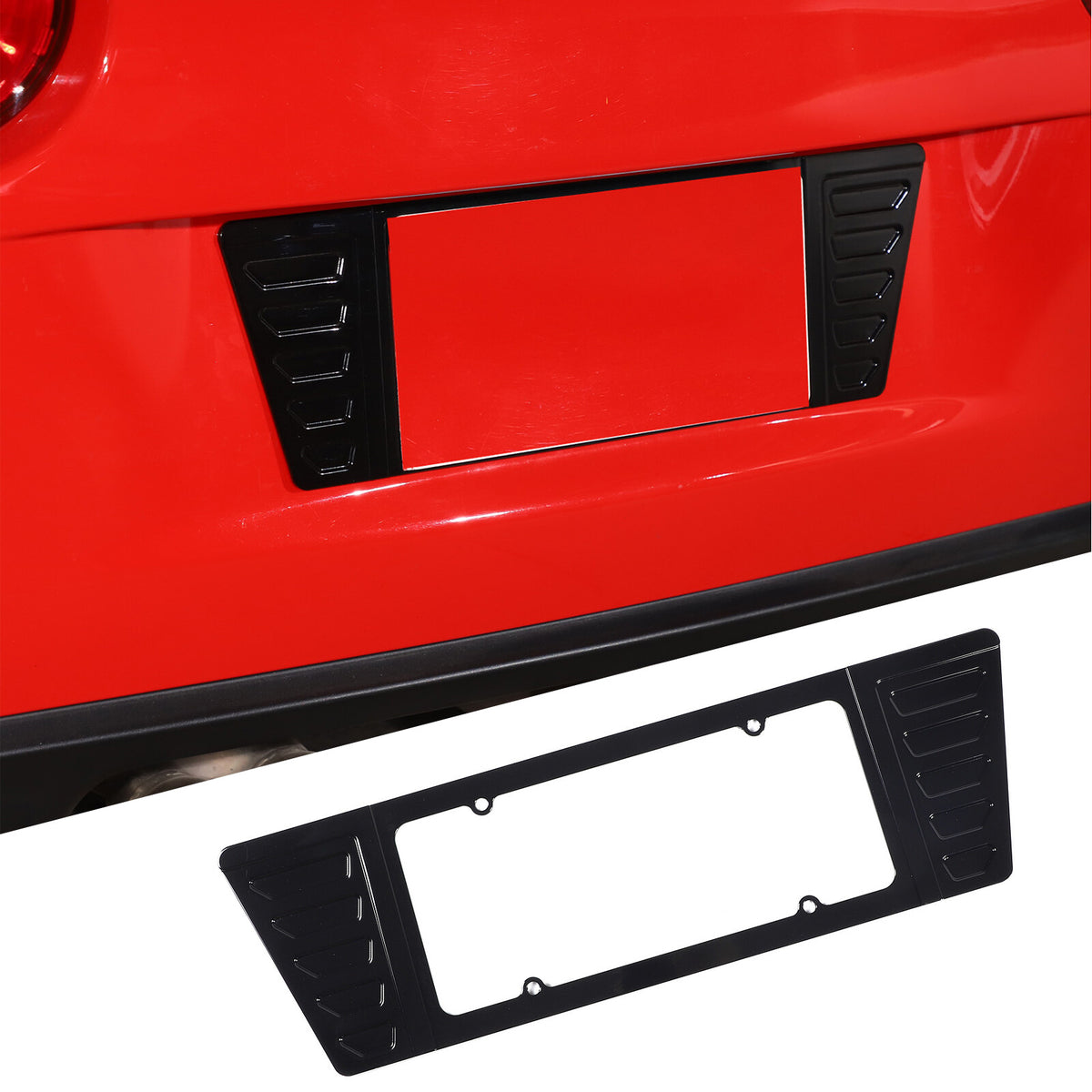 Aluminum Alloy Exterior Hood Engine License Plate Trim For Corvette C8 2020+ US - Variants 16-20 15