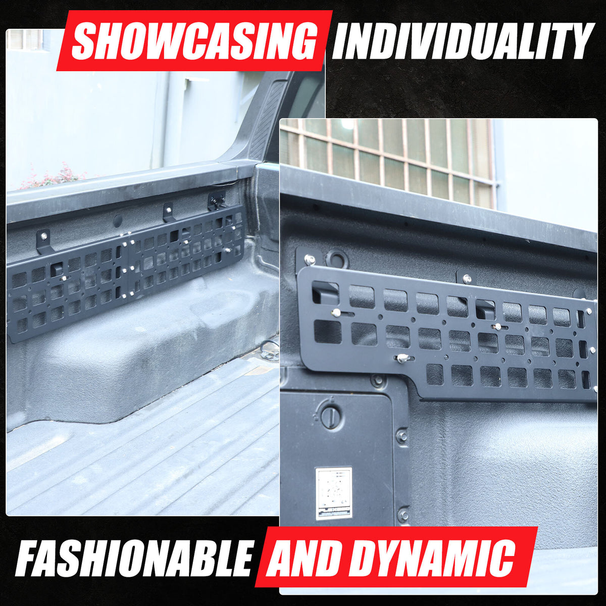 Left Side Storage Molle Panel Metal Trunk Bed Storage for Ford Maverick 22-24 18