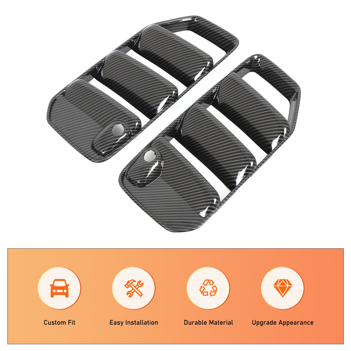 Carbon ABS Front Bumper Side Air Intake Grille Trim For Benz G-Class G63 2025+ 8