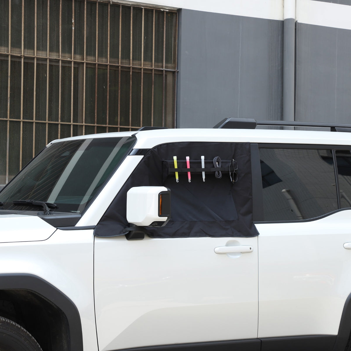 Front Window Vent Visor Sun Shade Cover For Toyota Land Cruiser Prado LC250 24+ 17