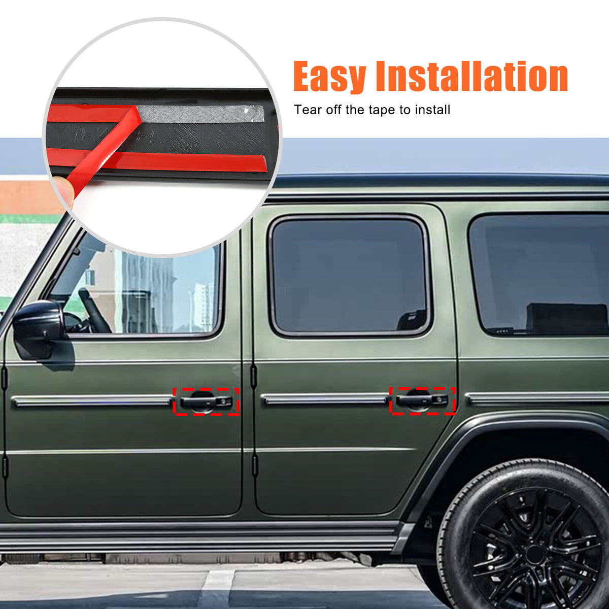 Glossy Piano Black Exterior Door Handle Trim Cover For Benz G-Class W465 25+ US 11