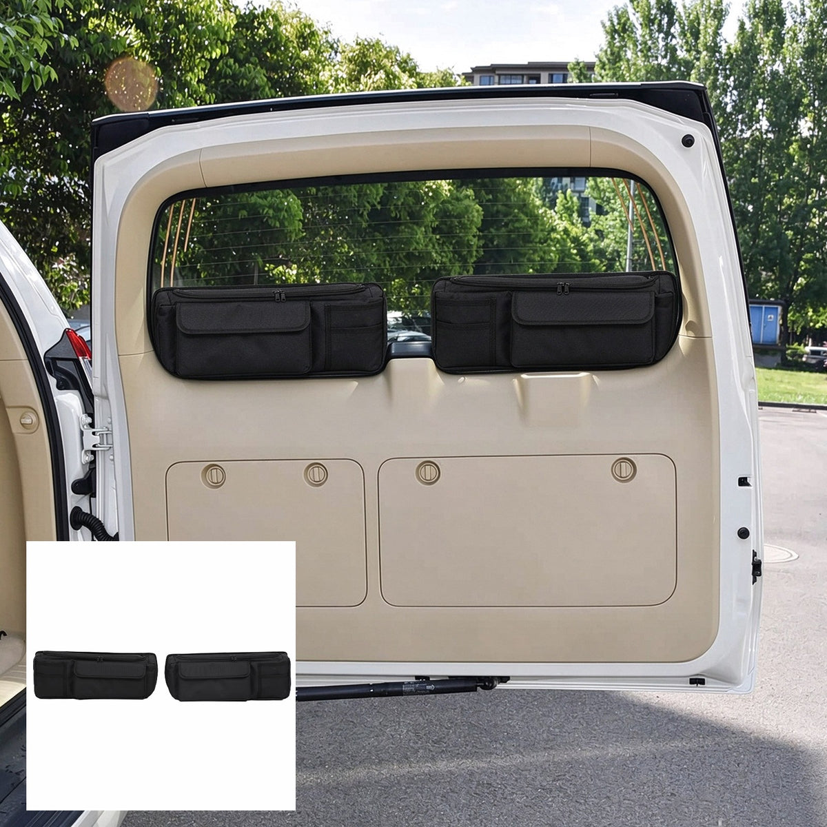 Rear Tailgate Window Storage Bag Tray For Toyota Prado J150 2010-2017 2