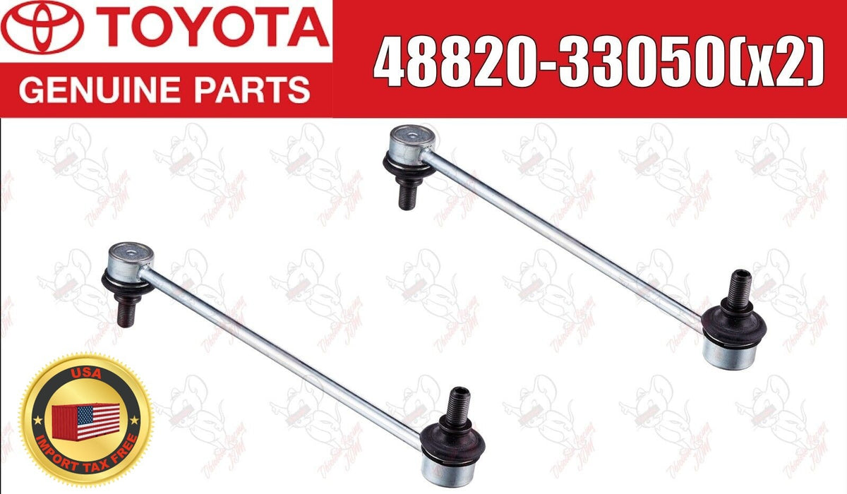 Toyota OEM LINK ASSY, FRONT STABILIZER 48820-33050 LH & RH Set Genuine 1