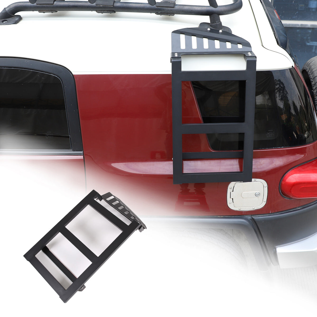 Left & Right Side Window Step Ladder Roof Rack for Toyota FJ Cruiser 2007-2021 3
