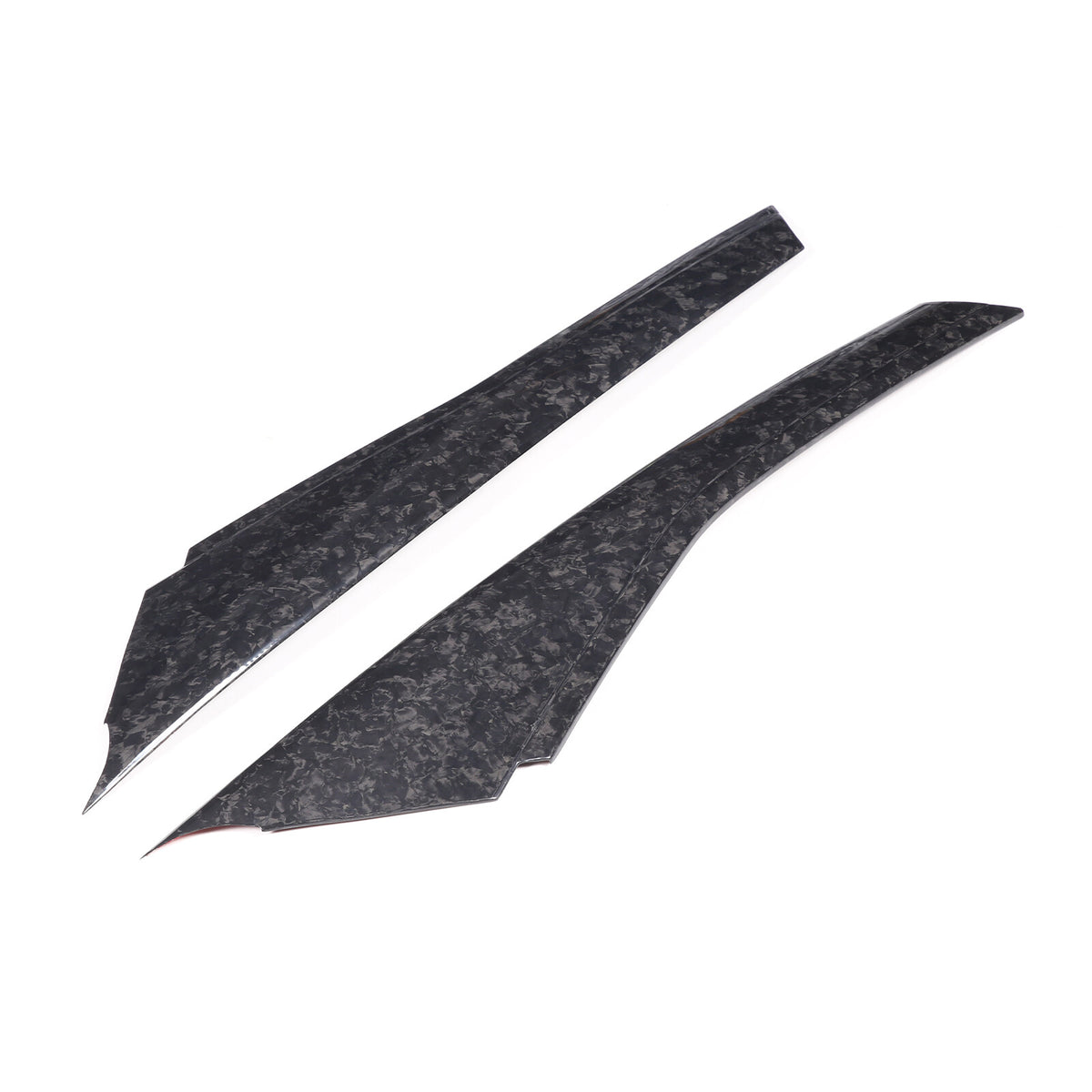Real Forged Carbon Fiber A-pillar Panel Sticker Trim For Corvette C7 2014-2019 5