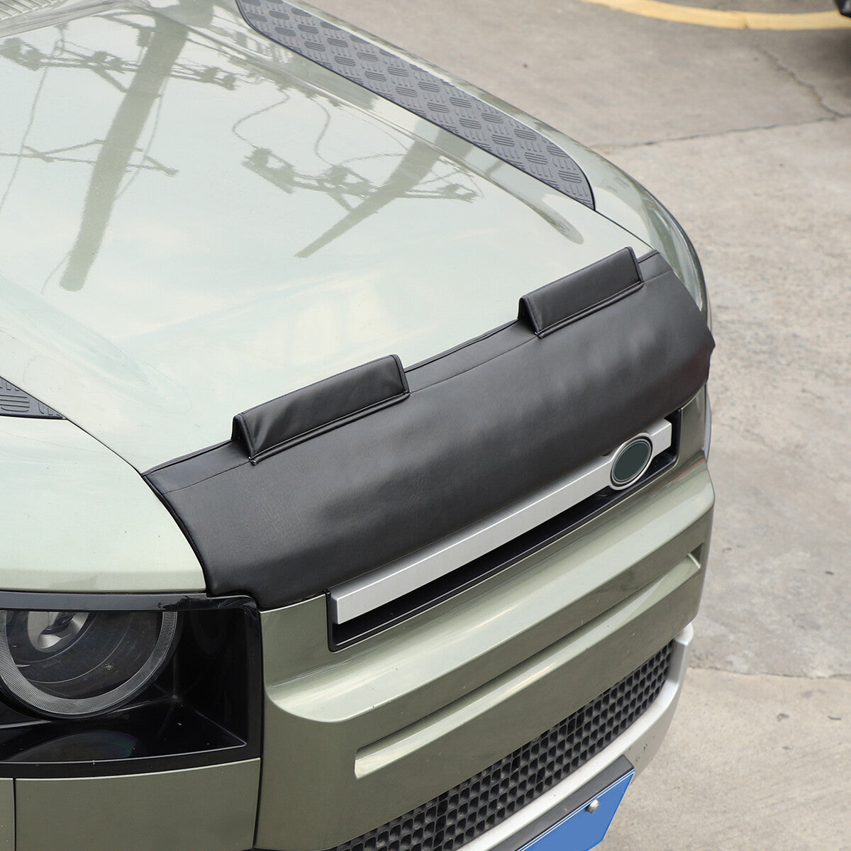 Black Car Bonnet Hood Bra Protector Mask Cover For Land Rover Defender 2020-2023 6