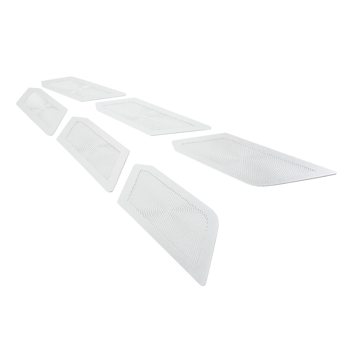 Stainless Steel Perforated Rear Hood Vent Inserts for 2020-26 C8 Corvette Coupe 19