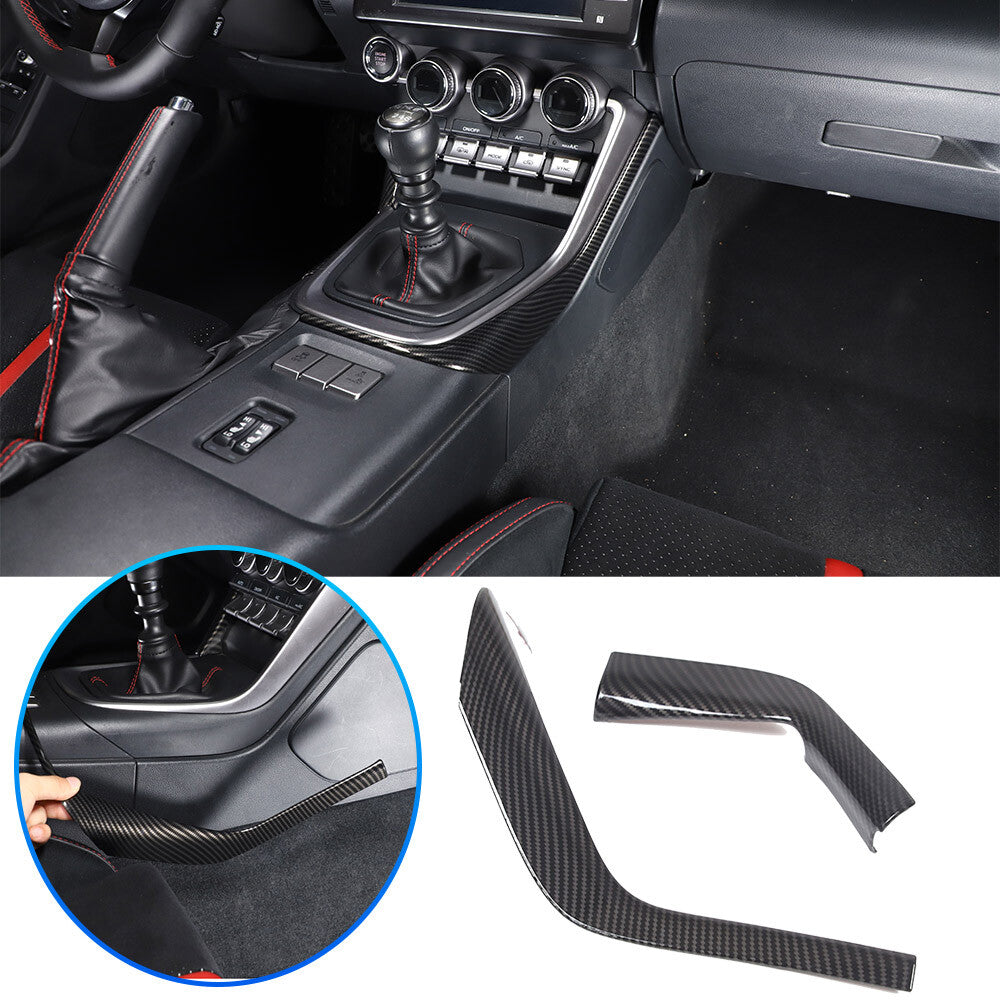 ABS Carbon Fiber Interior Center Console Trim Set Fits For GR86/BRZ 2022-2025 US - Variants 1-5 1