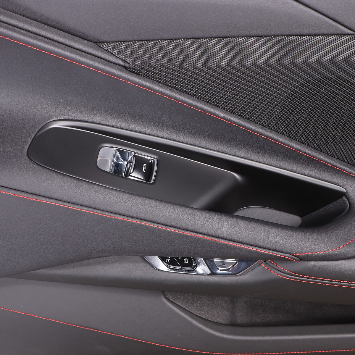 Matte Black ABS Full Interior Set Cover Trim Kit For Corvette C8 2020-25 - Styles 1-5 20