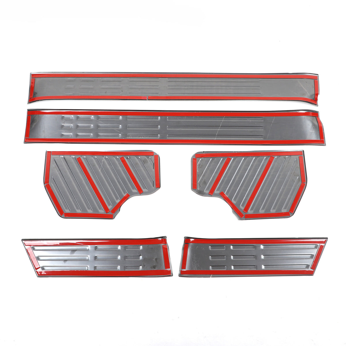 Black Interior Door Sill Guard Protector Cover For Toyota Land Cruiser LC250 US 24