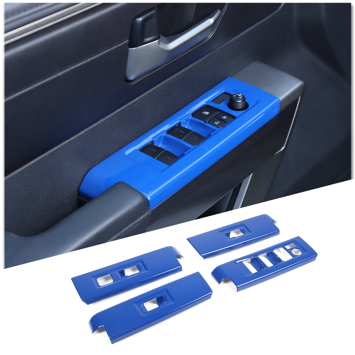 ABS Blue Car Center Panel Trim Interior Accessories For Toyota Tundra 2022-2026 - Variants 6-10 6