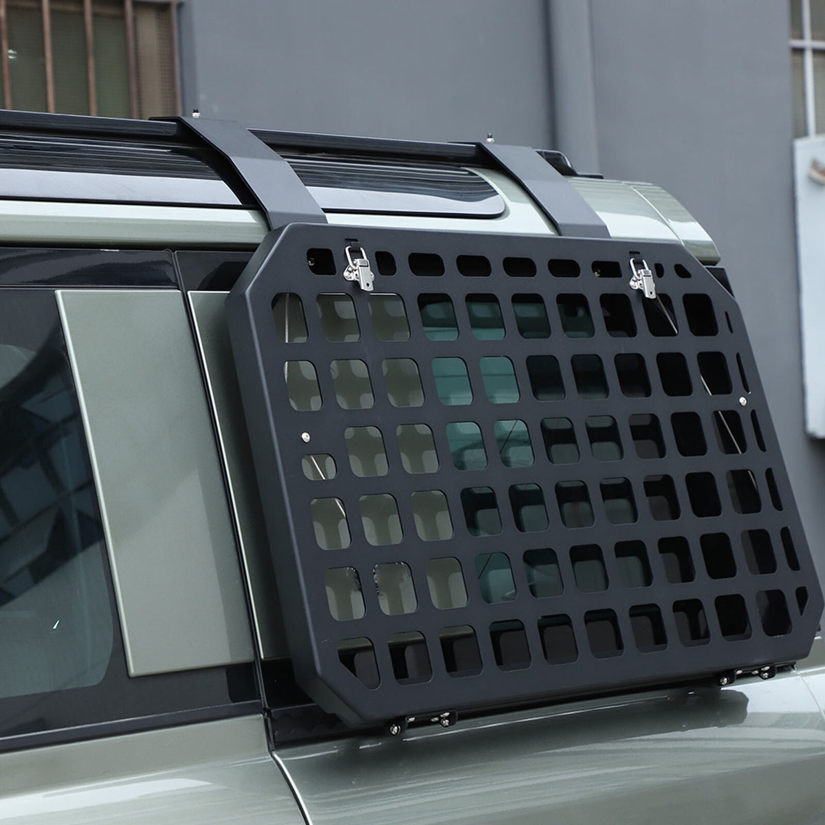 Side Molle Panel Trunk Shelf Storage Rack For LR Defender 90 110 L663 20-23 US 9