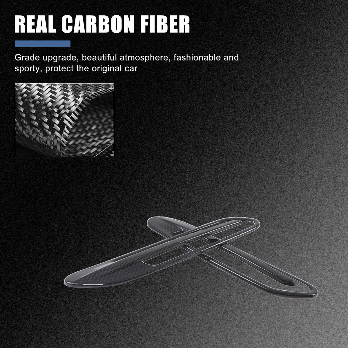 Real Carbon Fiber Side Fender Air Inlet Trim For Mercedes Benz AMG GT50/GT63 16
