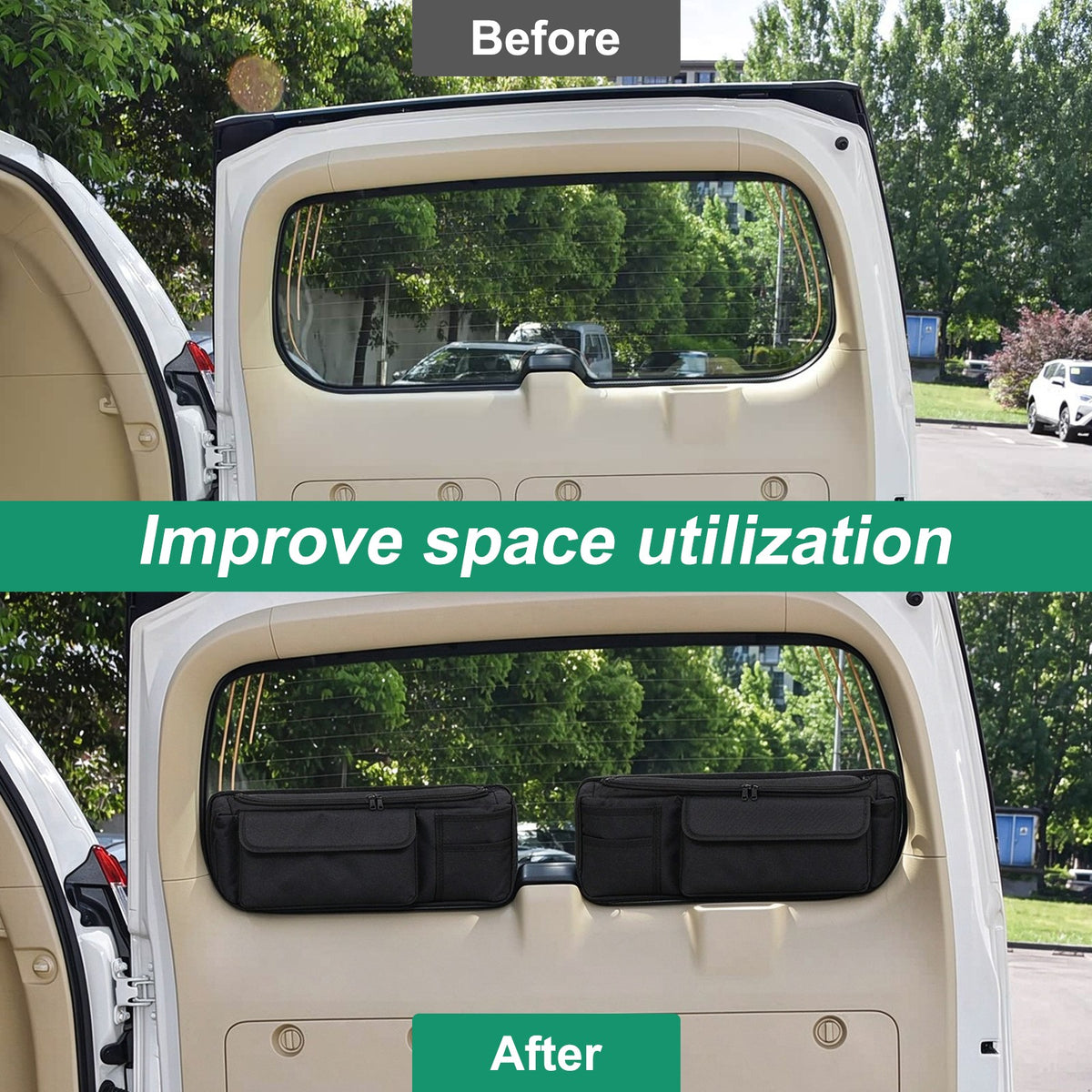 Rear Tailgate Window Storage Bag Tray For Toyota Prado J150 2010-2017 15