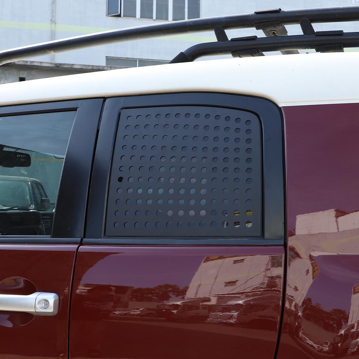 For Toyota FJ Cruiser 2007-2022 Rear Quarter Window Honeycomb Frame Trim Cover 5