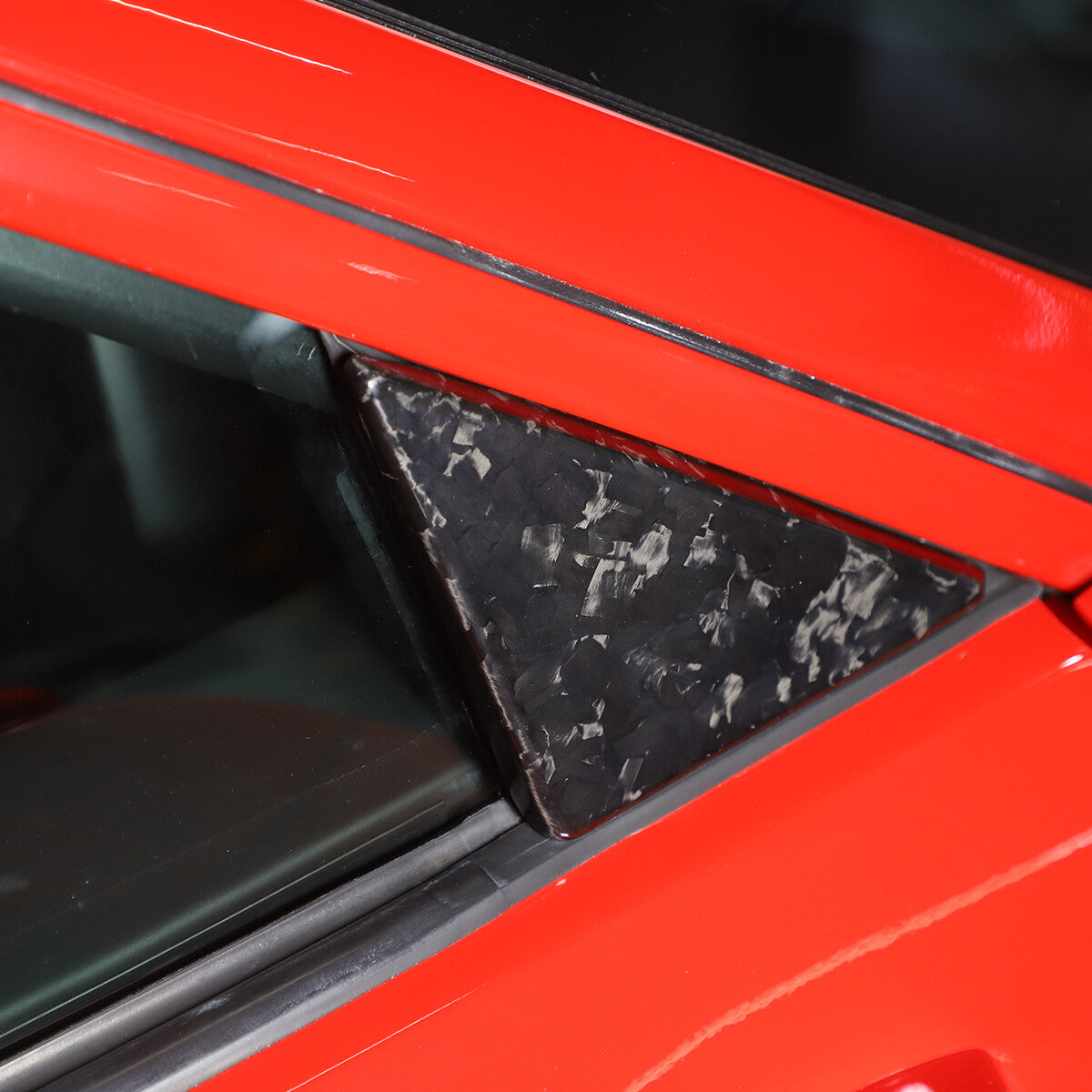 Forged Real Carbon Window Front Triangle Cover Trim For For Ferrari 458 11-16 11