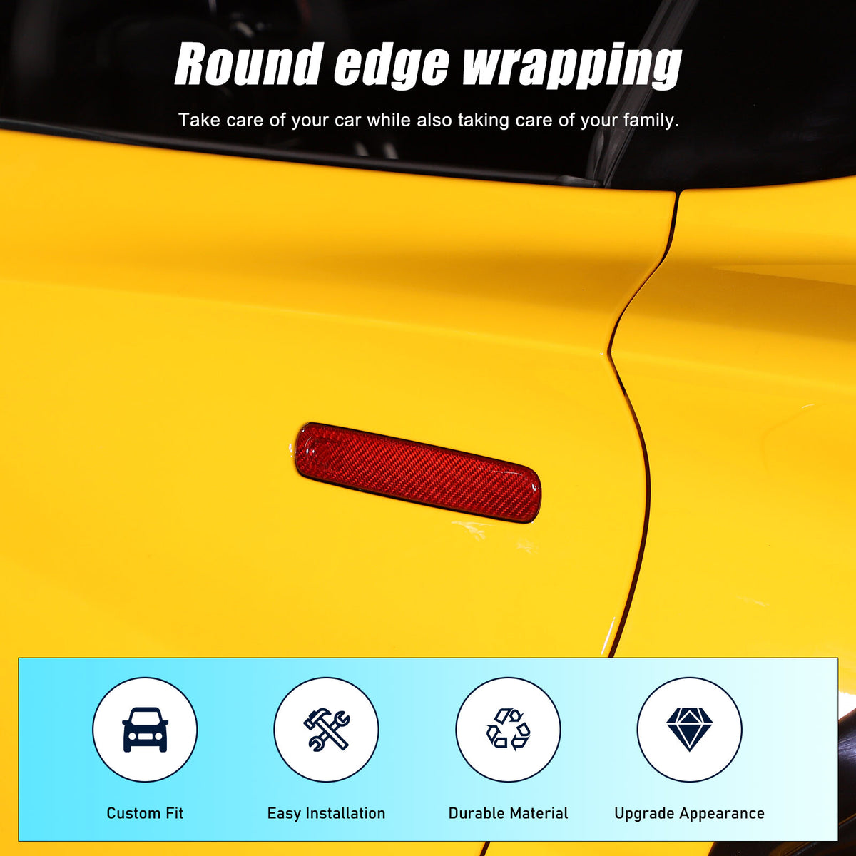 Red Real Carbon fiber Outside Door Handle Cover For Lotus EMIRA 2021-2025 21
