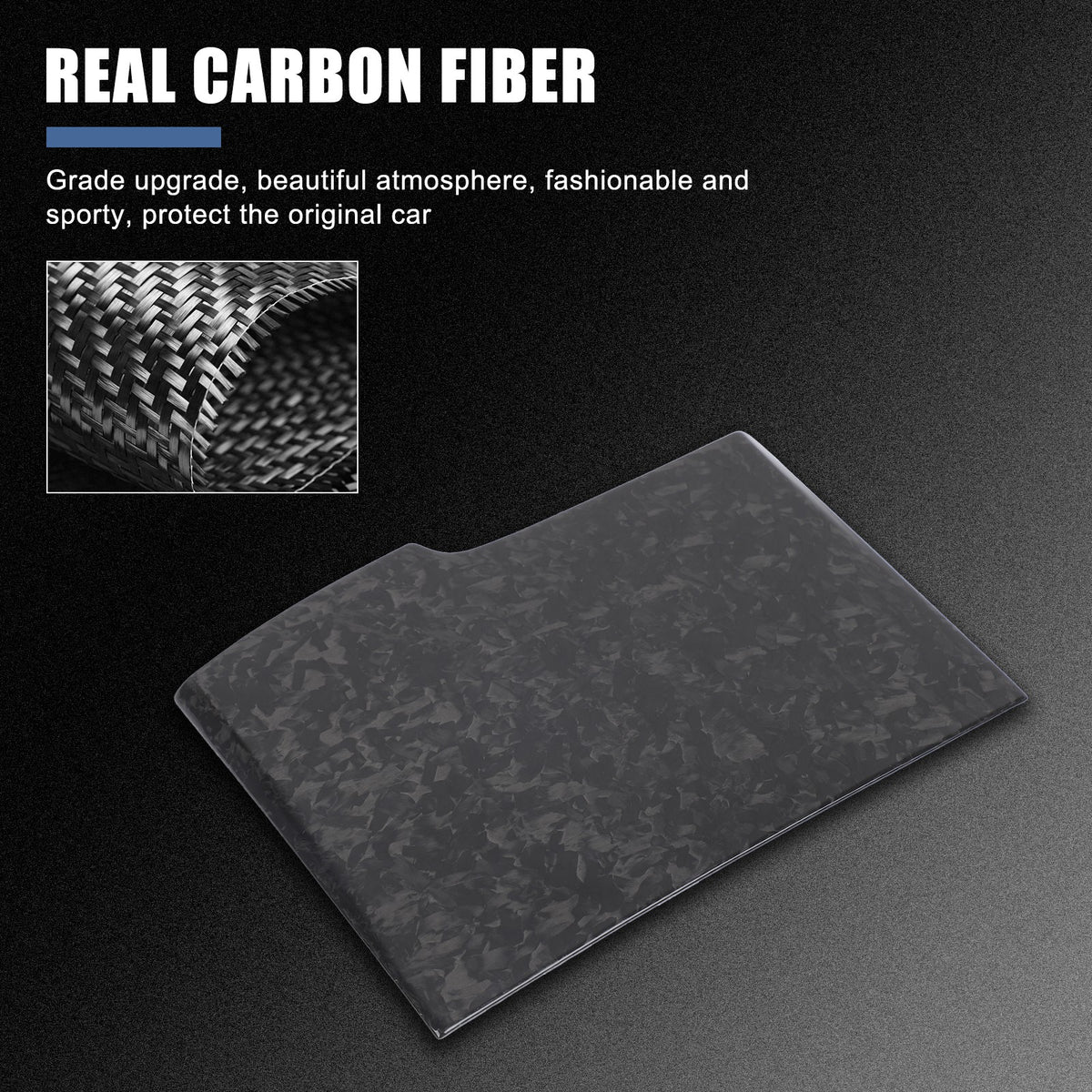 Forged Real Carbon Fiber Center Cup Holder Trim For BMW 5 Series G30 2018-2022 7