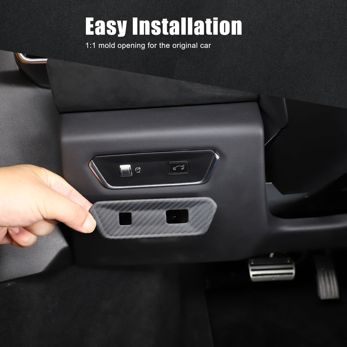 Matte Real Carbon Rear Door Tailgate Switch Cover Trim For Lotus EMIRA 2021-2025 23