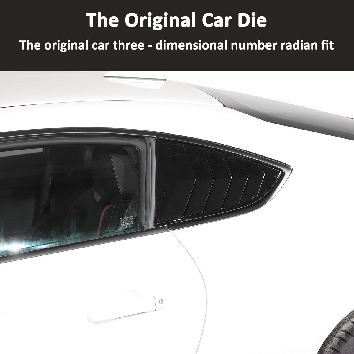 Black Rear Window Louvers Shutters Cover Trim For Toyota 86/Subaru BRZ 2022 11