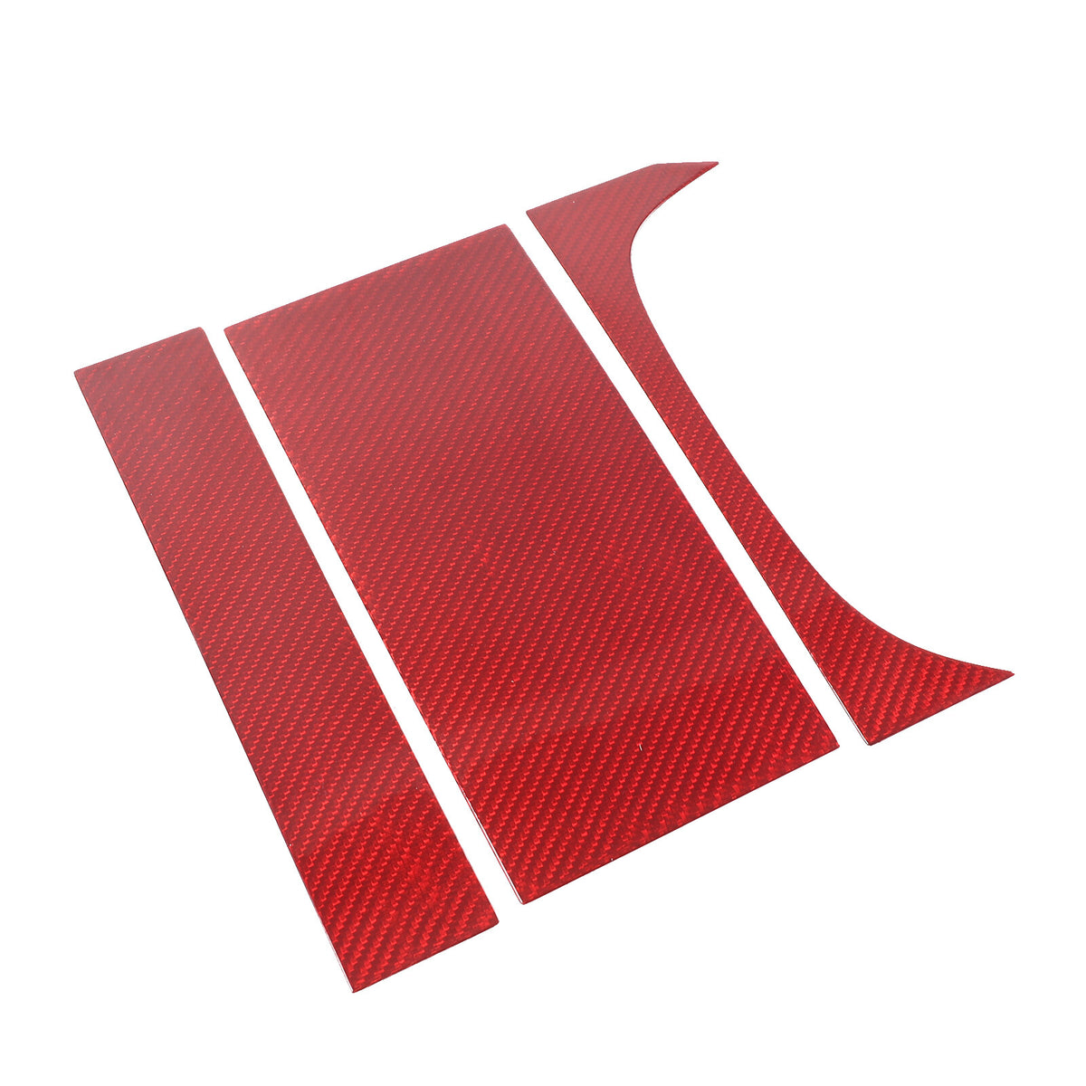 Red Carbon Fiber Interior Cup Holder Cover Trim Frame For Jaguar F-TYPE 2013-24 14