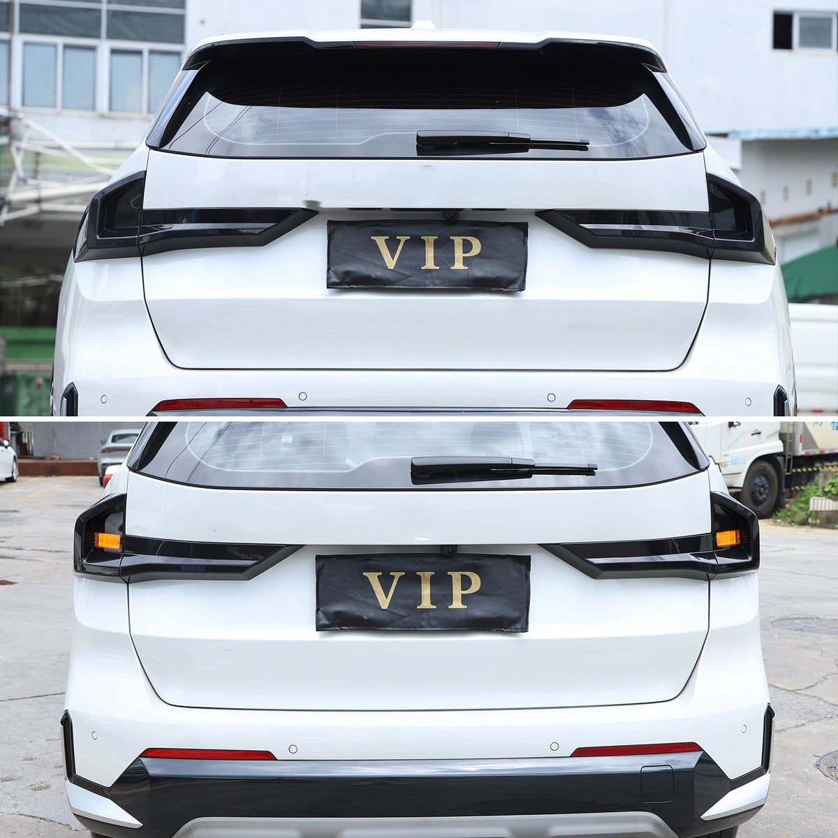 Smoked Black Rear Tail Light Guard Decor Cover Trim For BMW X1 iX1 U11 2023+ 20