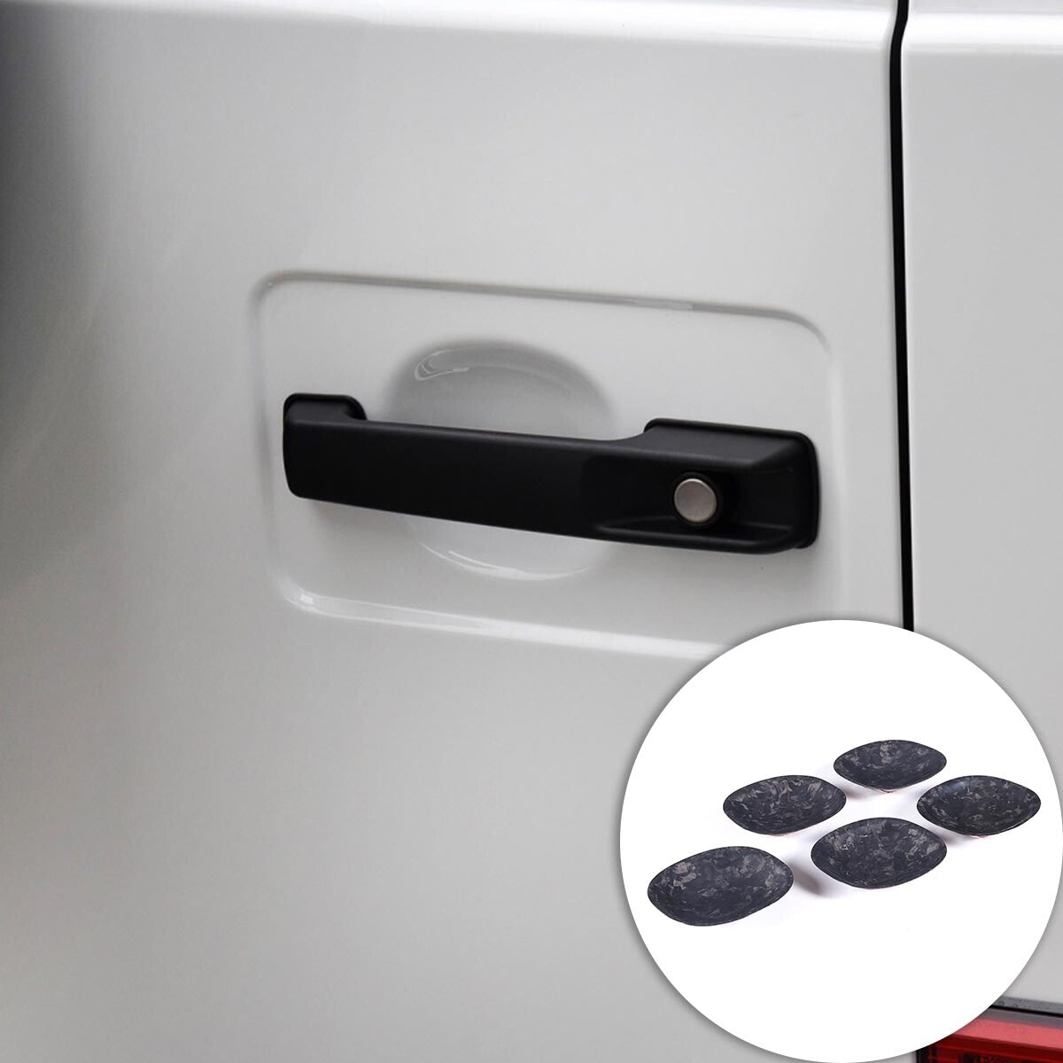 Forged Outer Door Handle Bowl Trim Cover For Benz G Class 2019-2020 2