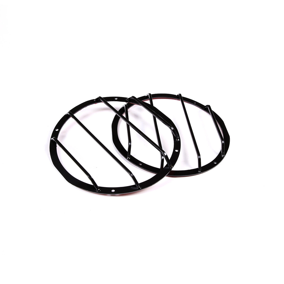 Black Steel Front Fog Light Lamp Frame Cover Trim For Hummer H3 05-09 12
