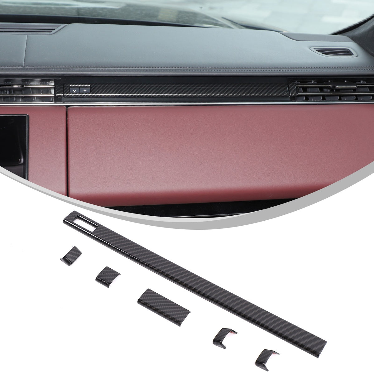 Carbon Fiber Dashboard Air Vent Side Trim For LR Range Rover Sport/Vogue 23+ US 5