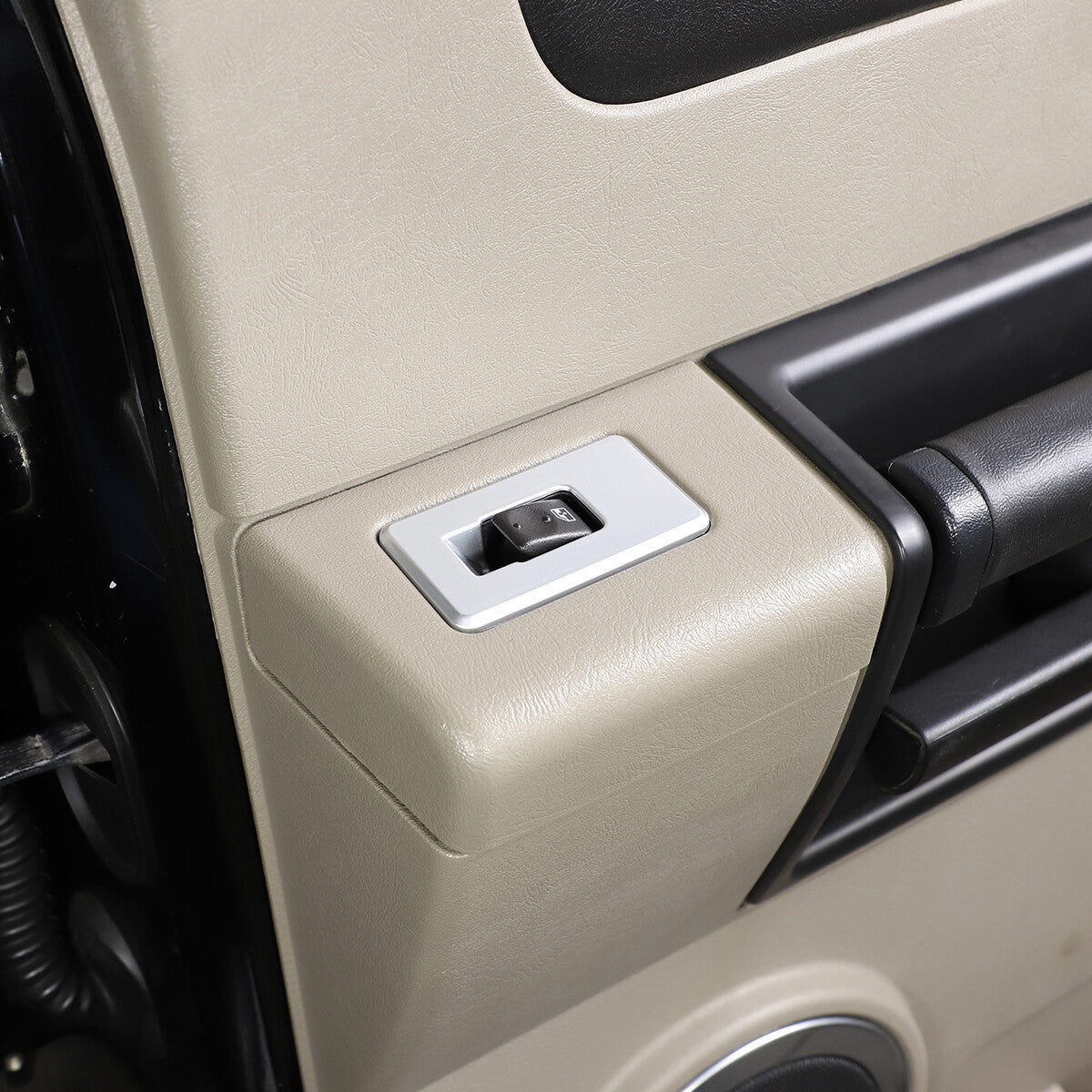 ABS Silver Window Lift Panel Switch Cover Trim For Hummer H2 03-07 6